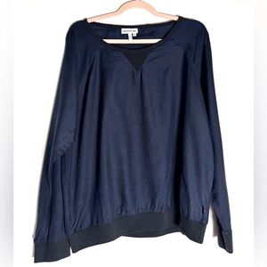 Vintage Lacoste Navy Pullover Sweatshirt – Classic Preppy Sportswear